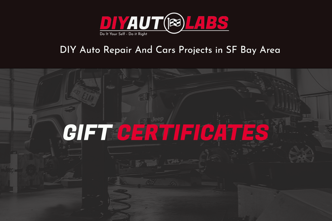 DIY Auto Repair Gift Certificate 